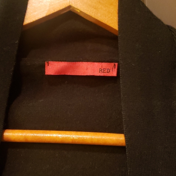 Red by Saks Fifth Avenue Open Front Cardgian - Picture 2 of 3